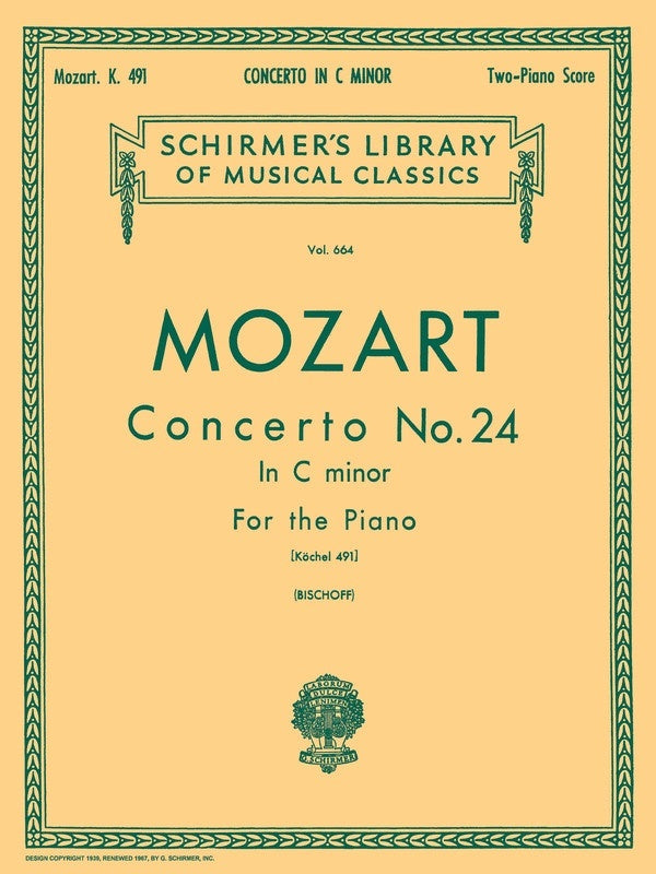 Mozart Concerto N.24 K491 Lib.664 2 Pianos