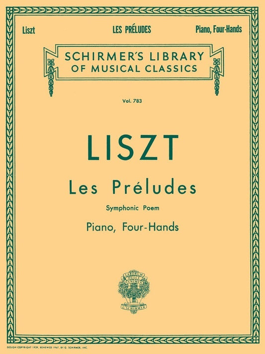 Liszt - Les Preludes For Piano Duet (Softcover Book)