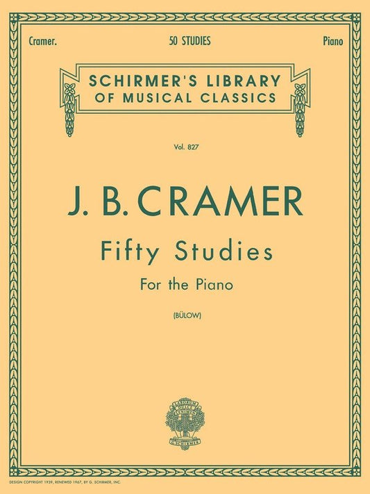 Cramer - Fifty Studies for Piano by G. Schirmer, Inc.