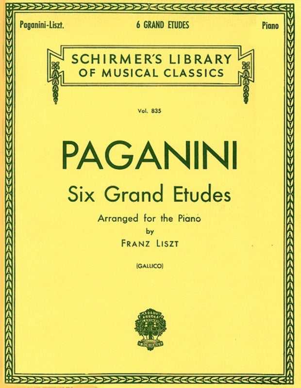 Liszt 6 Grand Etudes Lib.835 Piano