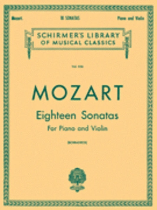 Mozart 18 Sonatas Lib.836 Violin/Piano