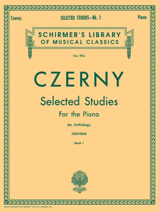 Czerny Sel. Studies Book.1 Lib.994 Piano