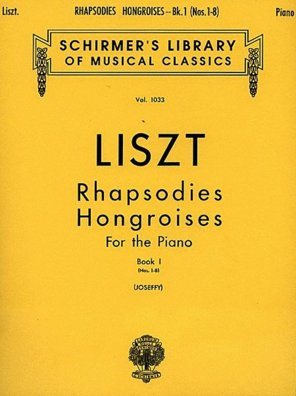 Liszt Hungarian Rhap.Book.1 Lib.1033 Piano