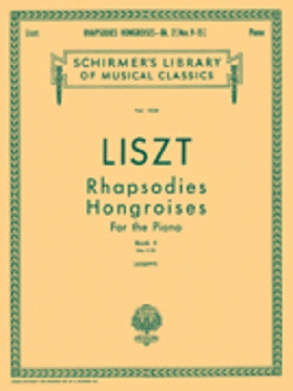 Liszt Hungarian Rhap.Book.2 Lib.1034 Piano