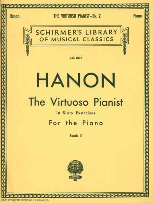 Hanon Virtuoso Pianist Pt.2 Lib.1072 Piano