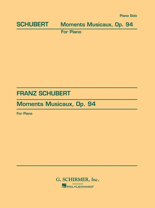 Schubert 4 Moments Musicaux Op 94 Piano Lib.1127