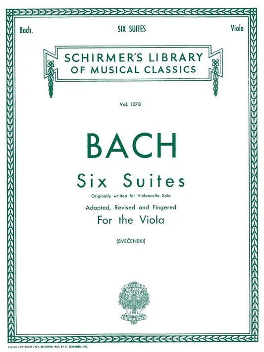 BACH - 6 Suites for Viola Solo, G. Schirmer Inc., 56 Pages