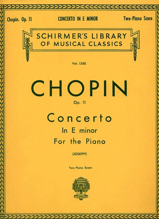 Chopin Concerto N.1 Op 11 Lib.1350 2 Piano