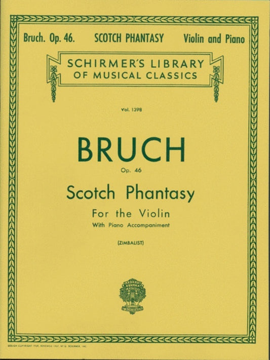 Bruch Scotch Phant.Op 46 Lib.1398 Violin/Pn