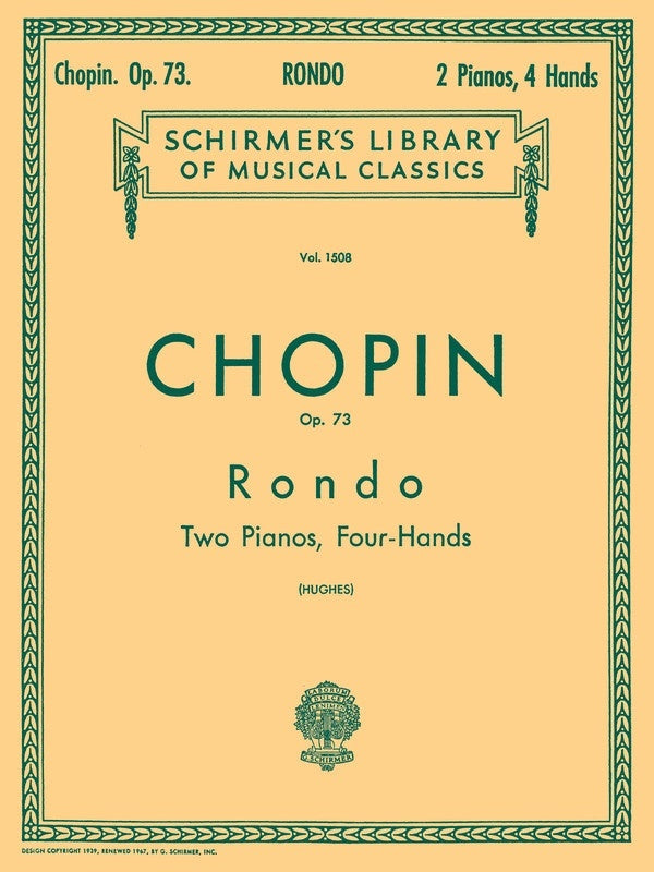 Chopin Rondo Op 73 2 Pianos Lib.1508