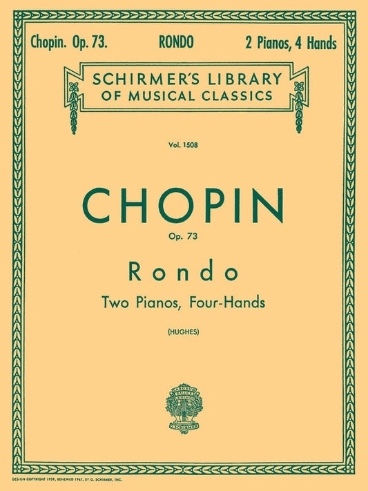 Chopin Rondo Op 73 2 Pianos Lib.1508