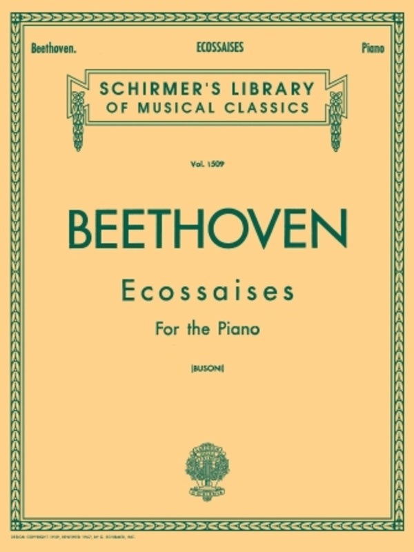 Beethoven Ecossaises Lib.1509 Piano