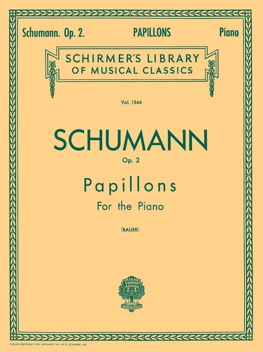 Schumann Papillons Op 2 Lib.1544 Piano