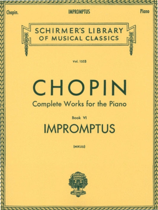 Chopin Impromptus Piano Lib.1553 (Mikuli)