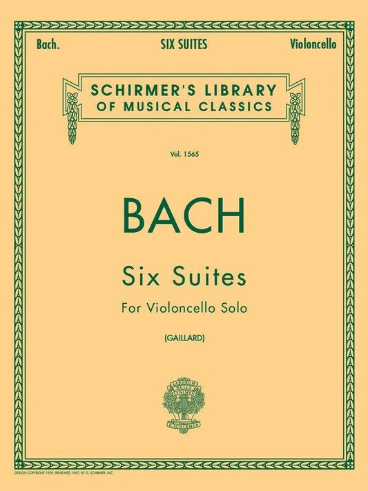 Bach 6 Suites for Cello Solo - G. Schirmer, Inc. - 56 Pages