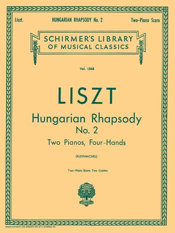Liszt - Hungarian Rhapsody No. 2 for 2 Pianos, 4 Hands - Set