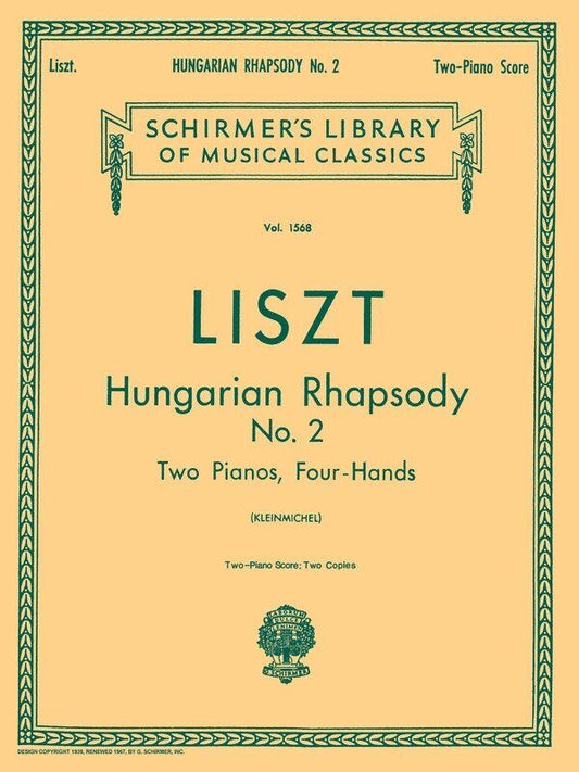 Liszt - Hungarian Rhapsody No. 2 for 2 Pianos, 4 Hands - Set