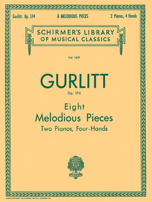 Gurlitt 8 Mel.Pieces Lib.1619 2 Pianos