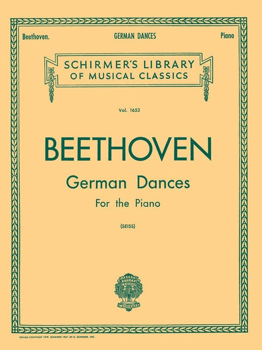 Beethoven German Dances Lib.1653 Piano