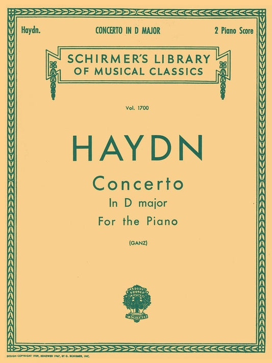Haydn Concerto 1 D Major Lib.1700 2 Pianos