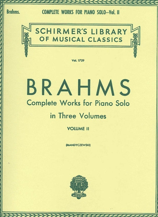 Brahms Complete Works 2 Lib.1729 Piano