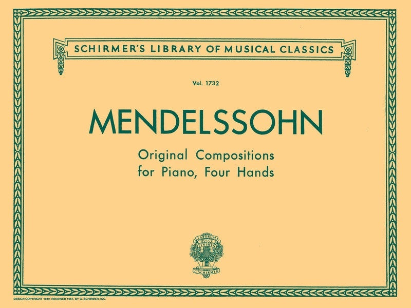 Mendelssohn Orig.Compos.Lib.1732 Pianoduet