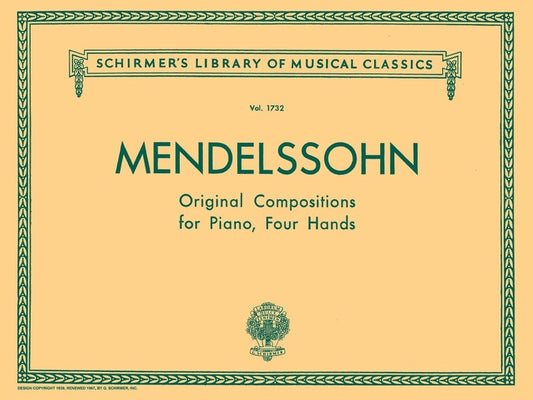 Mendelssohn Orig.Compos.Lib.1732 Pianoduet
