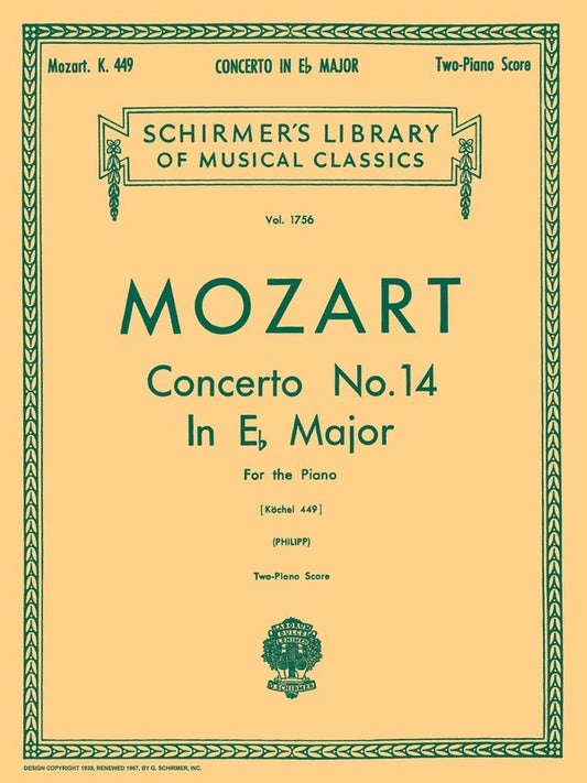 Mozart Concerto N.14 K449 Lib.1756 2 Piano