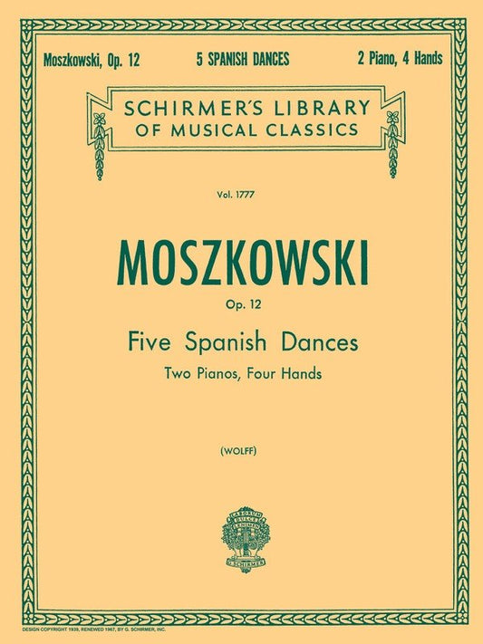 Moszkowski 5 Sp.Dan.Lib.1777 2 Pianos