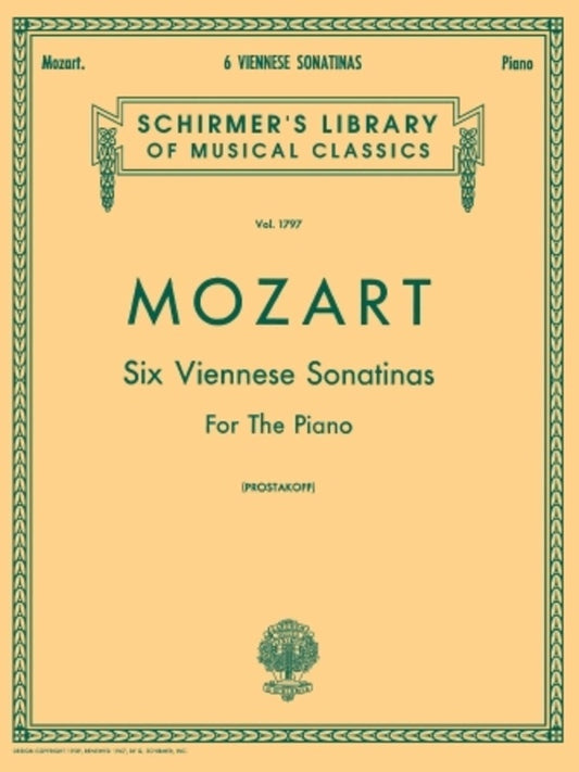 Mozart - 6 Viennese Sonatinas For Piano (Softcover Book)