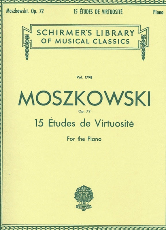 Moszkowski Etu.Virt.Op 72 Lib.1798 Piano