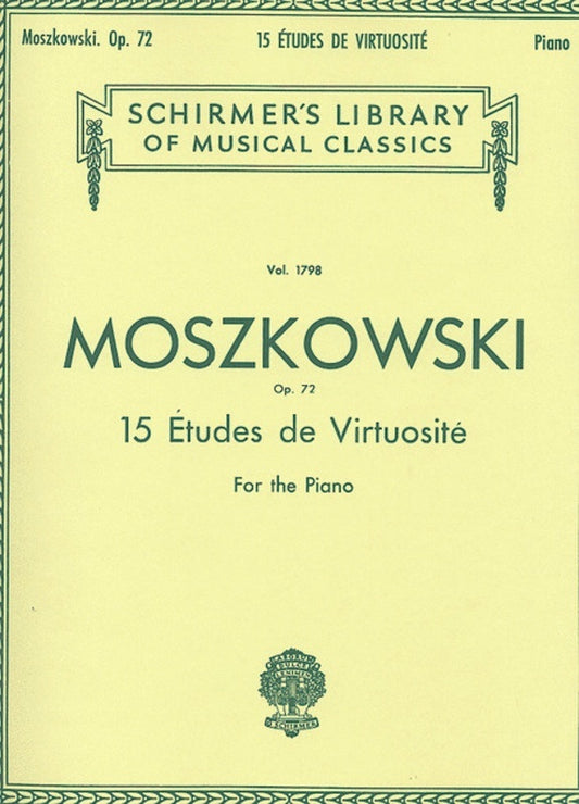 Moszkowski Etu.Virt.Op 72 Lib.1798 Piano