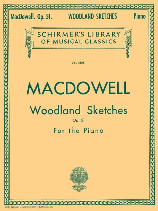 MaCDowell W/Land Sk.Op 51 Lib.1805 Piano