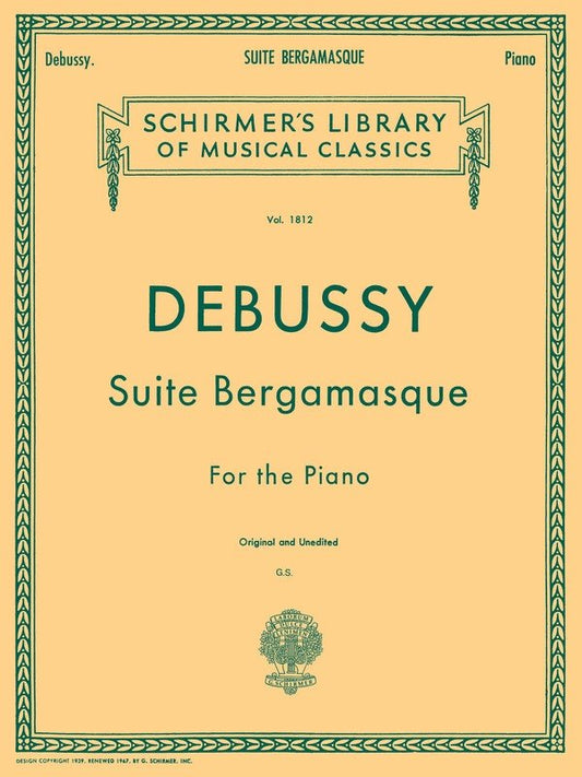 Debussy Suite Bergamasque Lib.1812 Piano