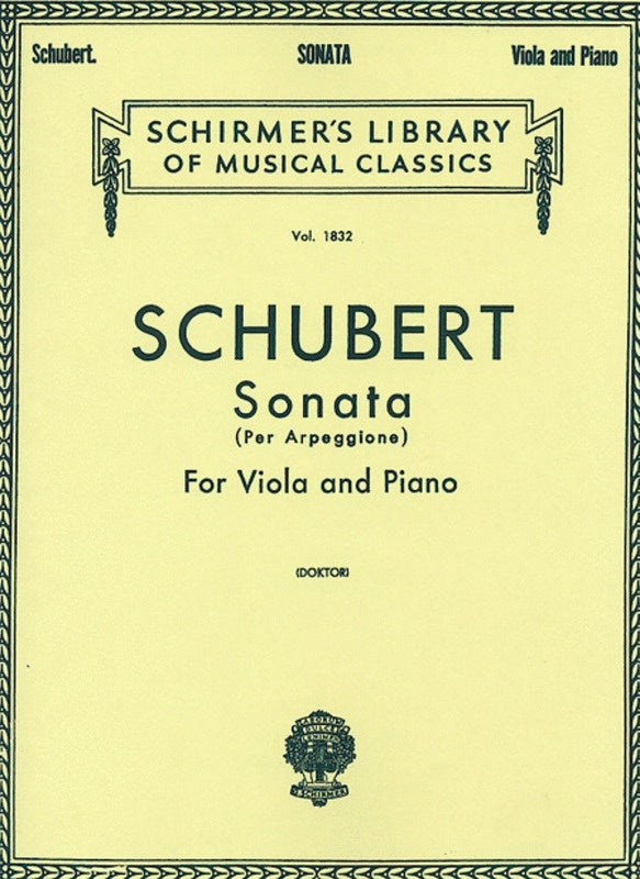 Schubert Sonata Lib.1832 Vla/Piano