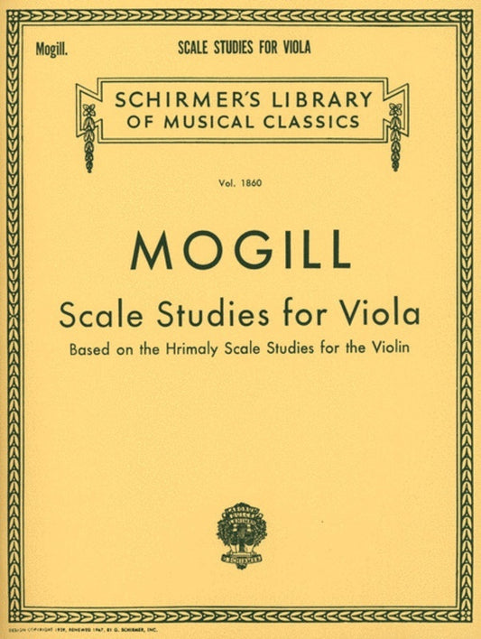 Mogill - Scale Studies For Viola (Softcover Book)