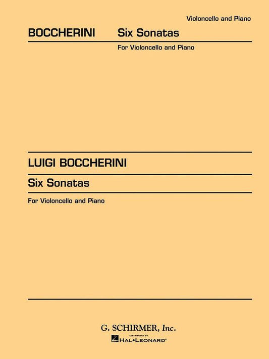 Boccherini 6 Sonatas for Cello and Piano, G. Schirmer, Inc., 88 Pages