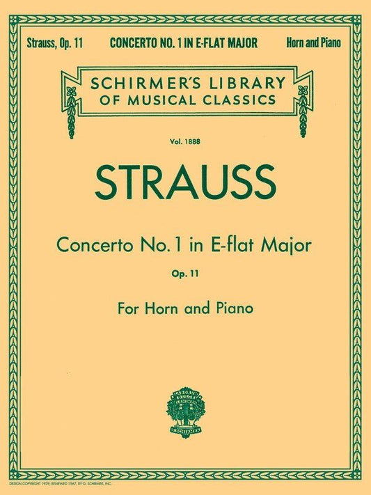 Strauss Concerto No. 1 Op. 11 for French Horn and Piano