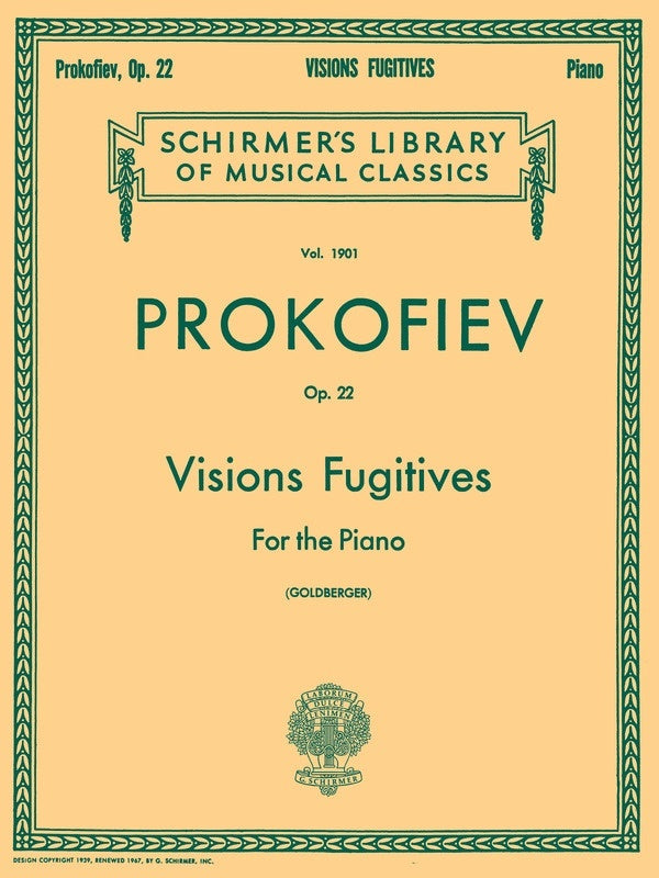 Prokofieff - Visions Fugitives Op 22 For Piano (Softcover Book)