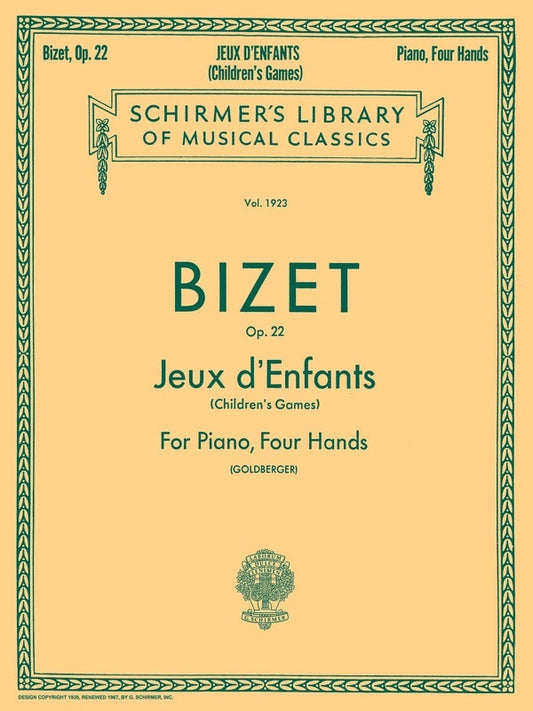 Bizet Jeux Denfants Op 22 Lib.1923 Piano D