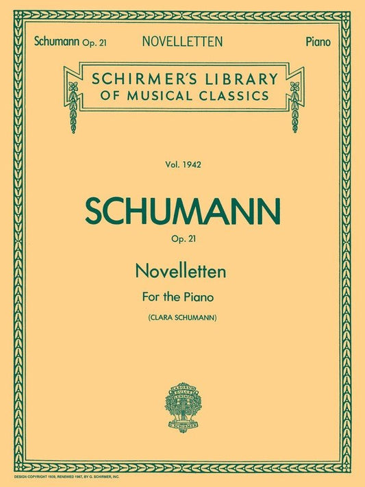 Schumann Noveletten Op 21 Lib.1942 Piano