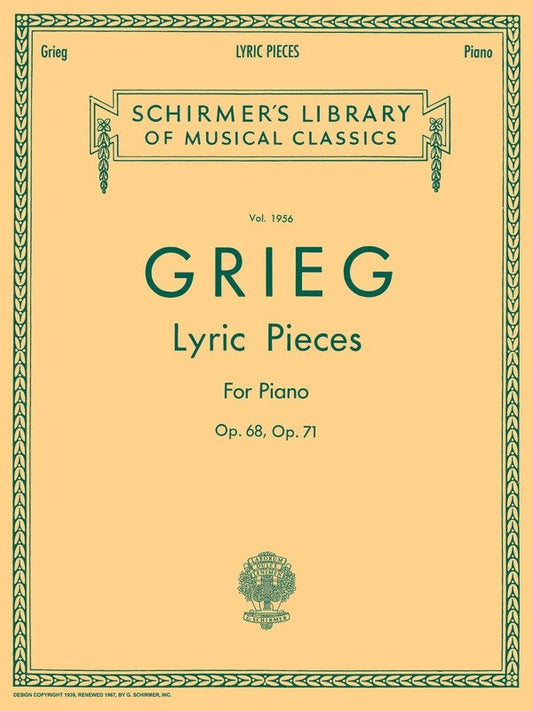 Grieg Lyric Pcs Op 6871 Lib.1956 Piano