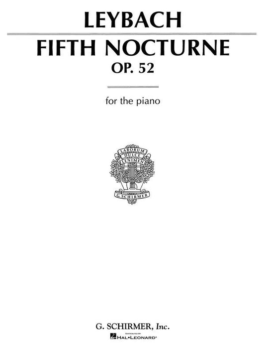 Leybach Nocturne Op 52 N.5 Piano