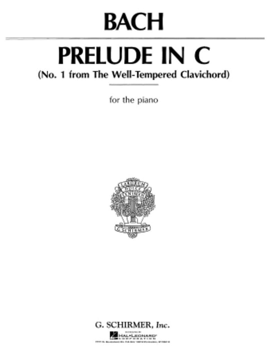 Bach - Prelude In C Major For Piano Sheet Music (Piano)