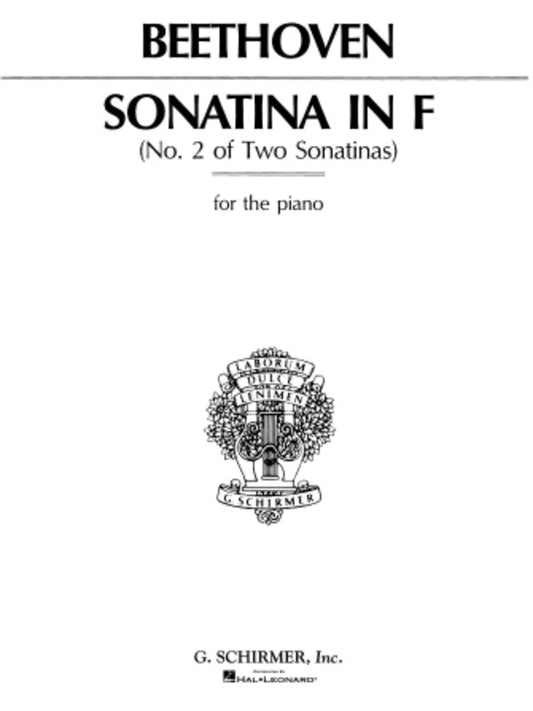 Beethoven Sonatina N.2 In F Piano