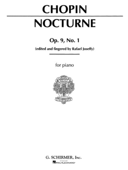 Chopin - Nocturne Op 9 No 1 B Flat Minor Piano (Softcover Book)