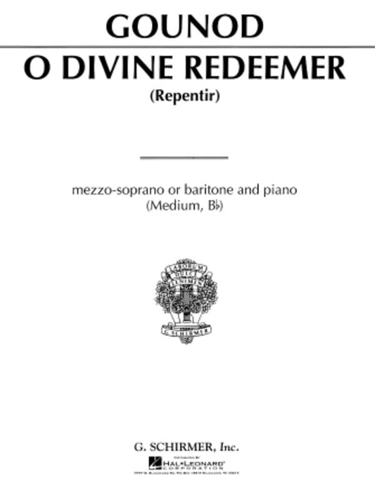 Schirmer - Gounod - O Divine Redeemer Medium Voice In B Flat