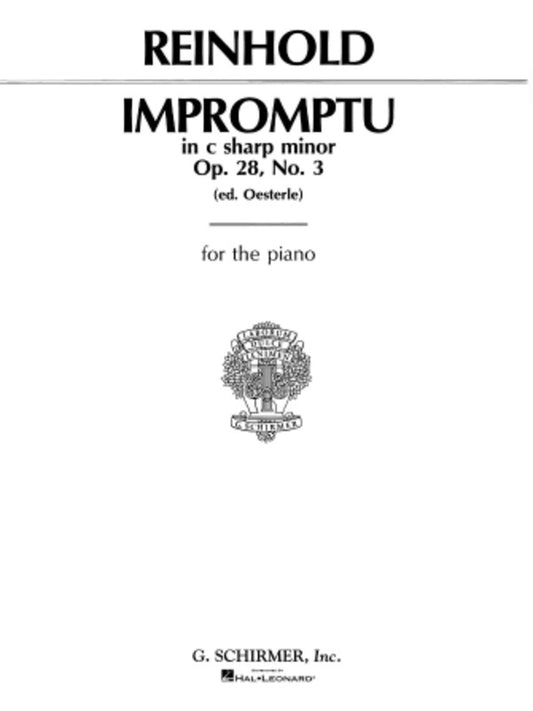 Reinhold Impromptu Op 28 No.3 C# Piano