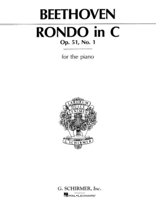 Beethoven Rondo Op 51 N.1 C Major Piano