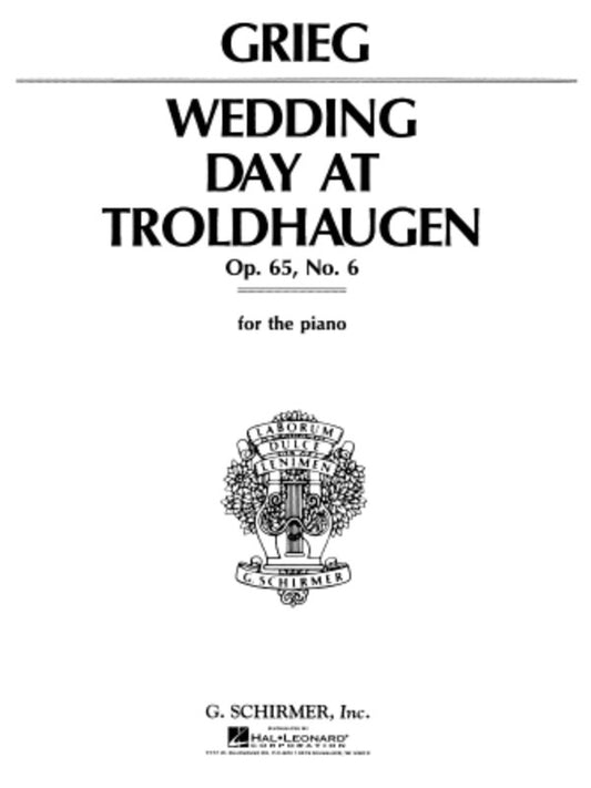 Grieg Wedding Day Op 65 N.6 Piano Solo